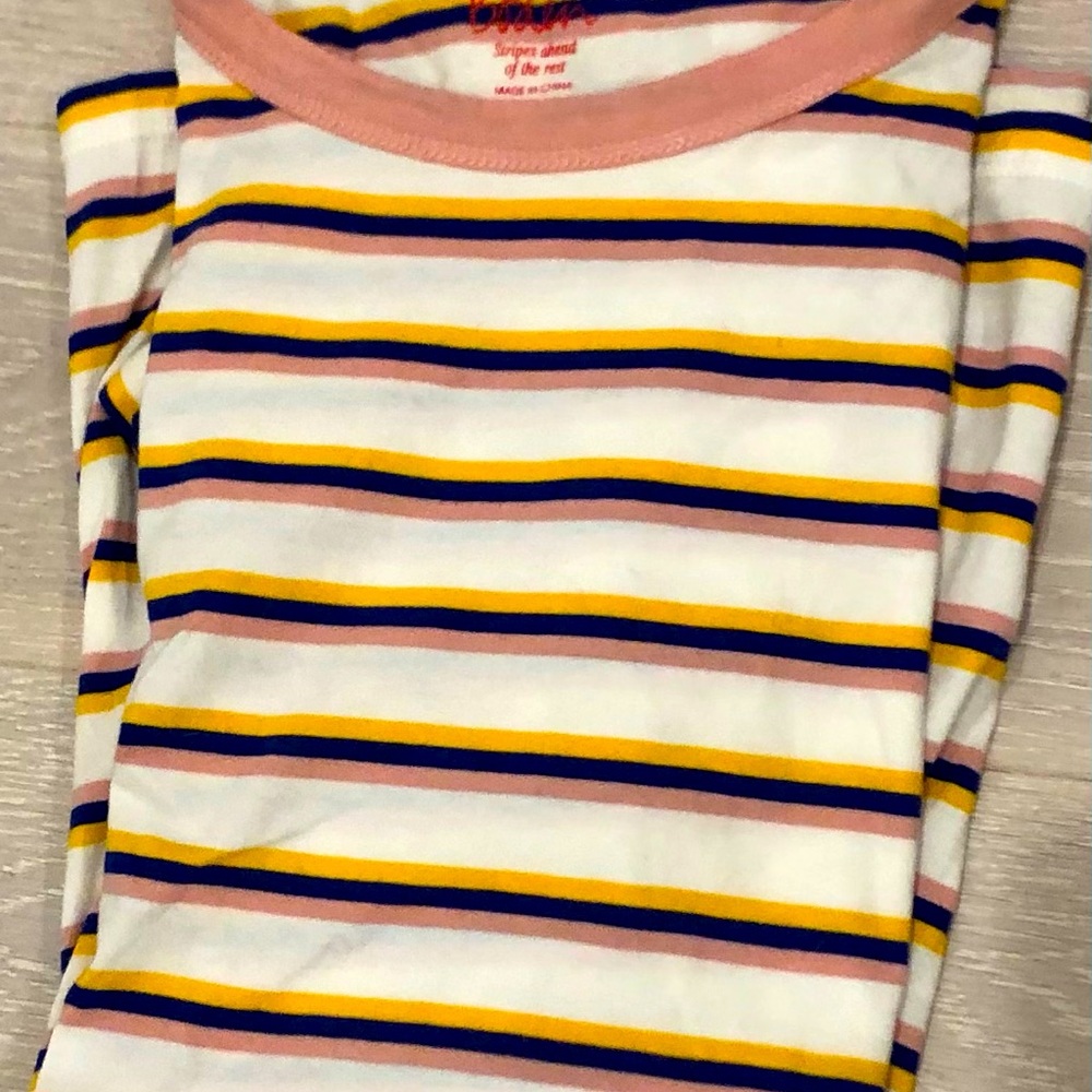 Retro style striped T shirt
